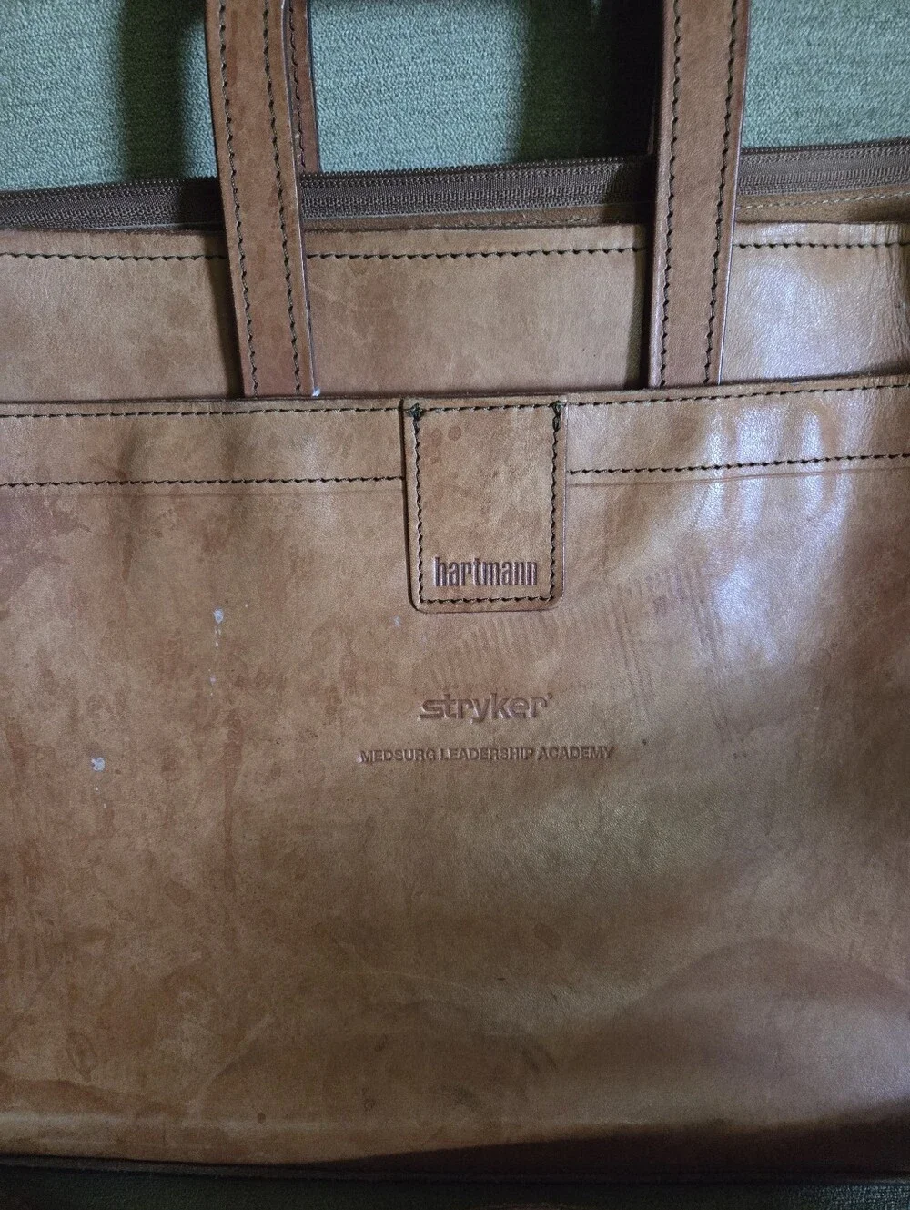 Vintage Leather Hartmann Top Handle Belting Leather Business Briefcase Portfolio